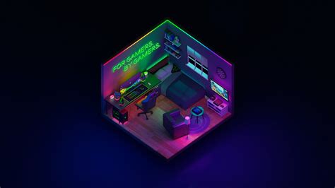 Gamers Only Computer Gaming Room Live Wallpapers Razer