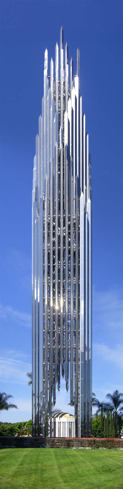 Crystal Cathedral Spire Garden Grove Los Angeles California Designed