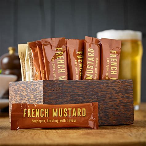 French Mustard Sachets - King Bros Foodservice