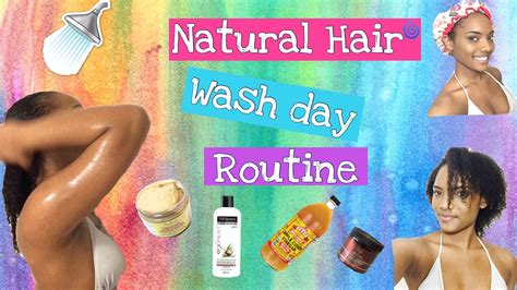 Natural Hair Wash Day Routine Start To Finish Youtube