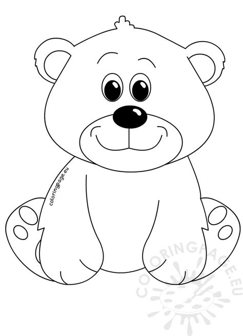 Bears coloring book for kids: Cute Bear cartoon clipart - Coloring Page