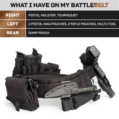 Tactical Battle Belt Loadout Kit Molle Padded Metal Buckle 32″ 48