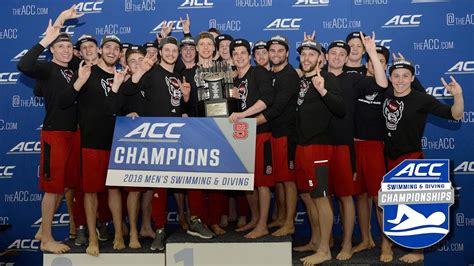 Nc State Wins 2018 Mens Swimming And Diving Championship Youtube