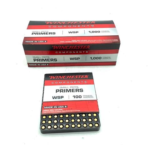 Winchester Small Pistol Primers 1000 Pack
