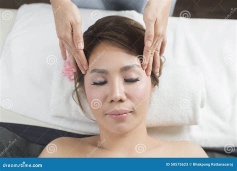 Massage Series Facial Massage Stock Image Image Of Asian Care 50575623