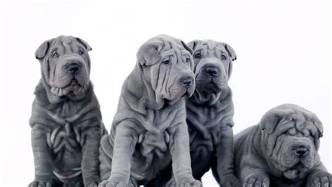 Shar Pei Dogs Looking At Stock Footage Video 100 Royalty Free