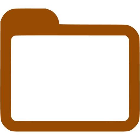 Brown Folder Icon Free Brown Folder Icons