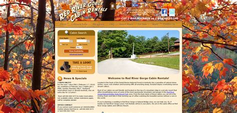 Swimming pool, hot tub, grill, wifi, kitchen and more. Red River Gorge Cabin Rentals - Genesis Web Studio