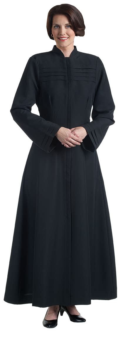Womens Black Church Dress Clergy Apparel Church Robes