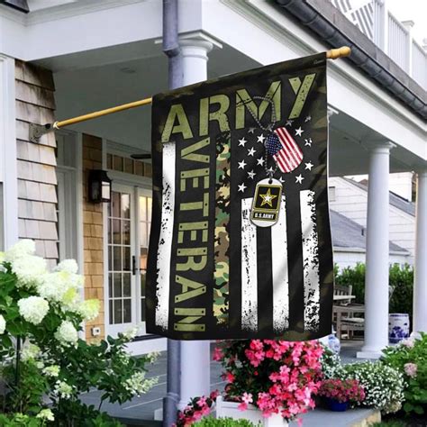 United States Army Veteran Flag Garden Flag Peace Flag House Etsy