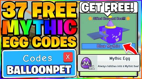 All 37 Free Mythic Bee Egg Codes In Bee Swarm Simulator Roblox Youtube