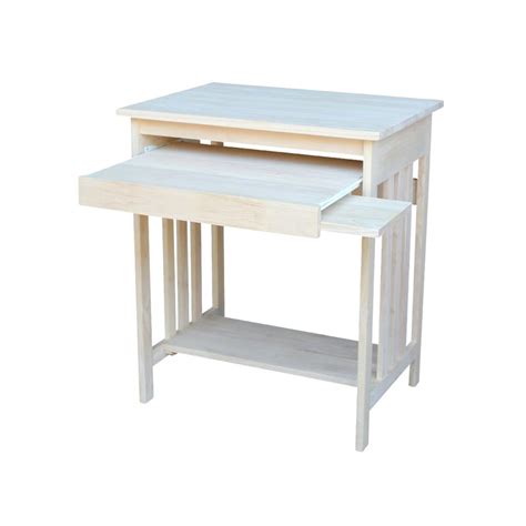International Concepts Unfinished Wood Mission Computer Desk And Reviews