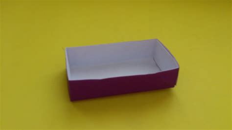 Bahan yang diperlukan adalah kertas origami ukuran 16 x 16 cm. Cara Membuat Origami Box Persegi Panjang | Origami Box ...