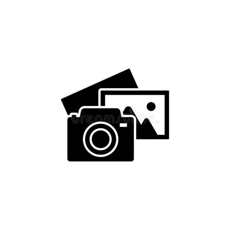 Camera And Pictures Photo Shooting Background Stock Illustration