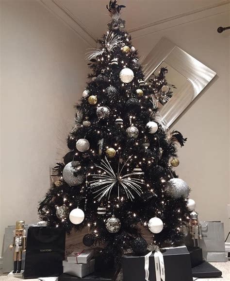 20 Black Decorated Christmas Trees