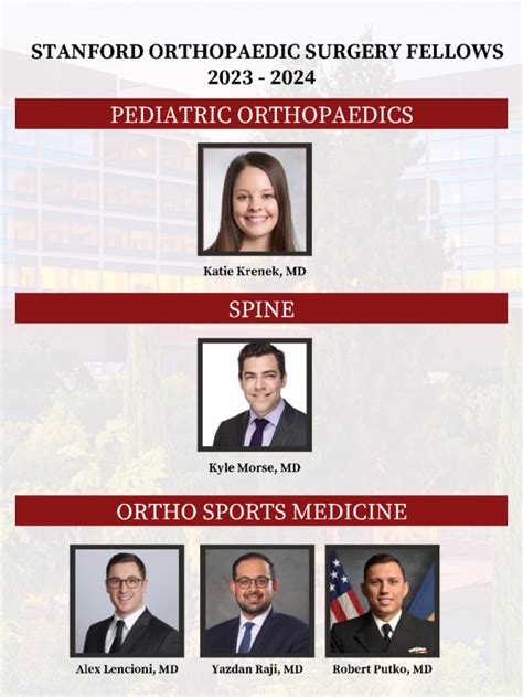 Fellowships Department Of Orthopaedic Surgery Stanford Medicine