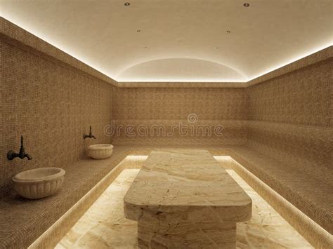 3d Interior Of Luxury Turkish Bath Hammam Stock Photo Image Of Home