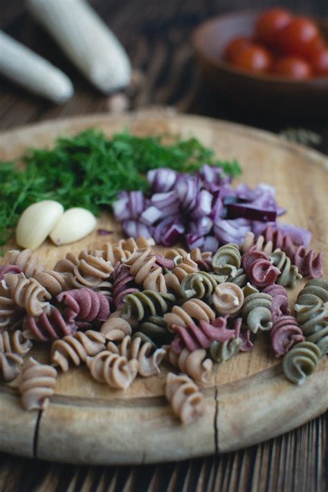 Free Images Dish Cuisine Ingredient Produce Fusilli Pasta Salad