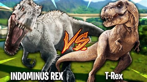 🦖 Indominus Rex Vs Tyrannosaurus Rex Jurassic World Evolution 17