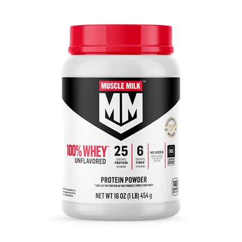 Buy Muscle Milk 100 Whey Protein Powder Blend Unflavored 25g Protein