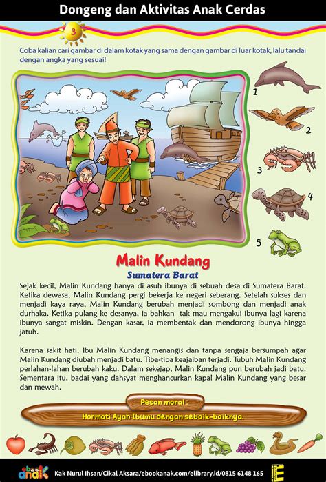 Malin Kundang Anak Yang Durhaka Cerita Rakyat Sumatera Barat Ebook
