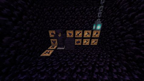 Obsidian Netherite Door Minecraft Texture Pack