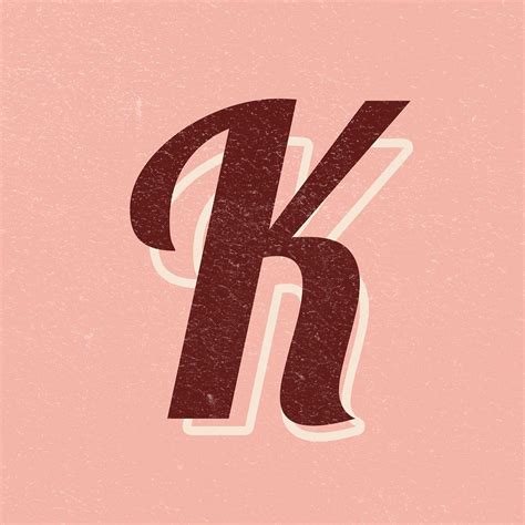 Download Free Psd Image Of Alphabet Letter K Vintage Handwriting