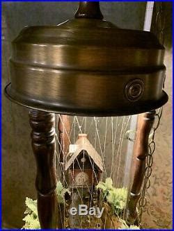 Vintage Creations Old Grist Mill Hanging Rain Mineral Oil Lamp 38