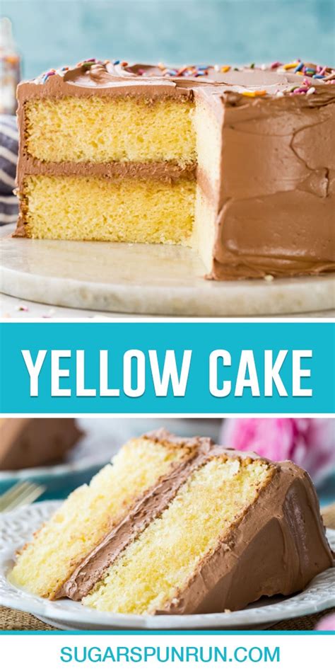 Yellow Cake Recipe Sugar Spun Run