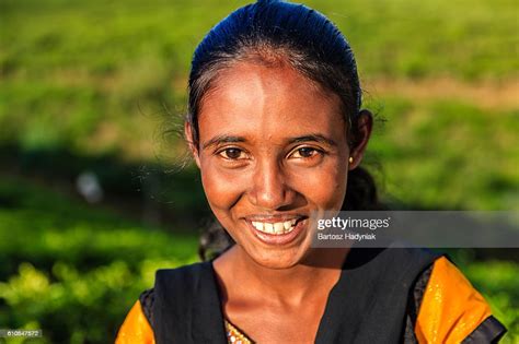 Portrait Of Sri Lankan Young Girl Near Nuwara Eliya Ceylon High Res