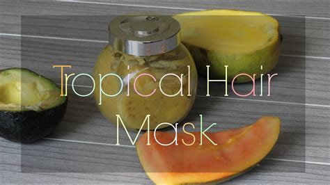 Extreme hair growth in just 10 weeks diy mustard hair mask youtube via youtube.com. DIY Tropical Hair Mask | Deep Conditioning & Hair Growth ...