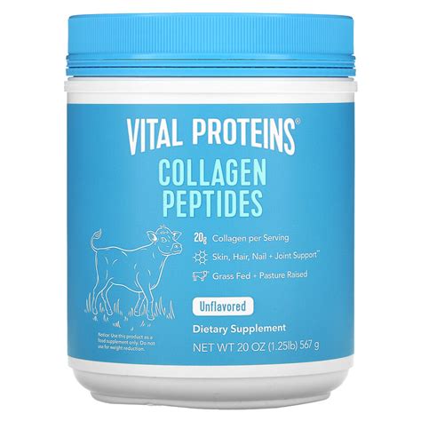 Vital Proteins Collagen Peptides Unflavored 1 25 Lbs 567 G
