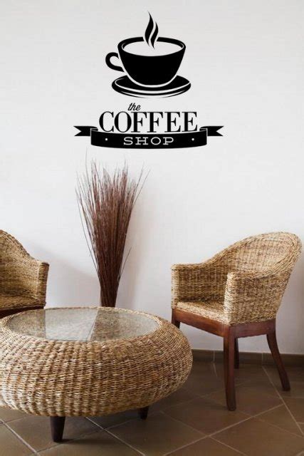 The Coffee Shop Great Wall Decal Wall Stickers Store Uk Shop