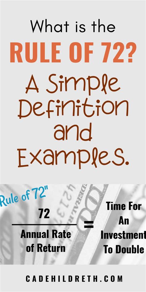 What Is The Rule Of 72 A Simple Definition And Examples Rule Of 72