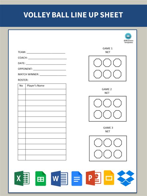 Volleyball Rotation Sheet Fill Online Printable Fillable Blank