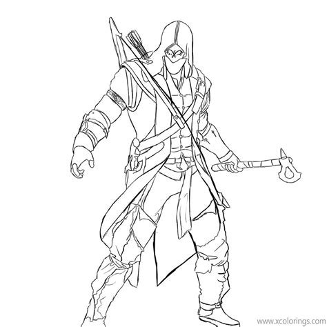 Connor Assassins Creed Coloring Pages