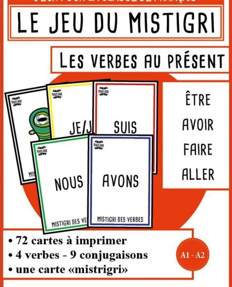 What do you do for work? Mistigri 1 des verbes au présent - Être, avoir, faire ...