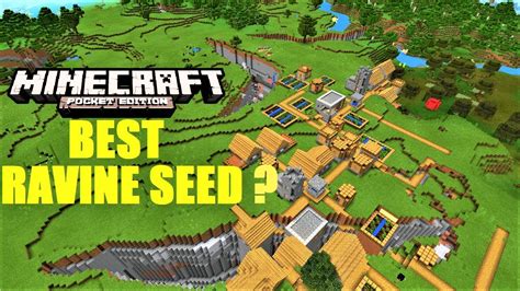 Best Mcpe 126 Seed Triple Ravine With Double Village At Spawn With