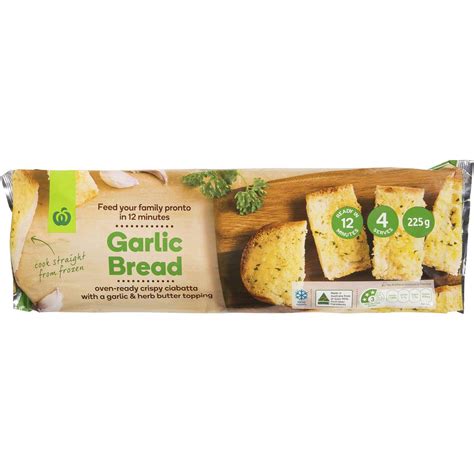 Place the rolls 3 inches apart on a nonstick baking sheet. Woolworths Frozen Garlic Bread 225g | Woolworths