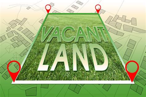 Land Plot Management Real Estate Concept With A Vacant Land On A