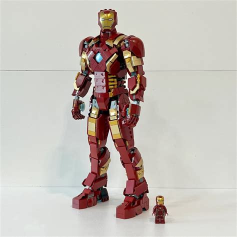 Custom Lego Iron Man Figurine Comes With Movable Arms And Legs And