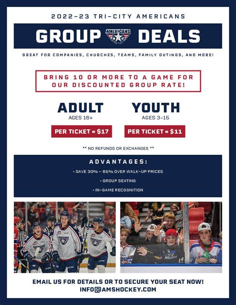 Group Tickets Tri City Americans