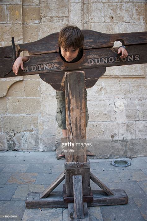 A Boy Trapped In A Medieval Torture Device Mdina Malta