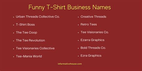 499 The Most Clever T Shirt Company Names Ideas Informative House