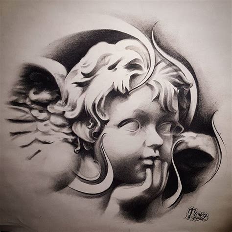 Baby Angel Tattoo Designs For Men