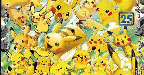 Pikachu 25th Anniversary Cards Announced Includes Base Set Pikachu