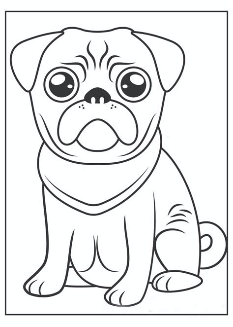 Dibujos De Perro Pug Para Colorear Para Colorear Pintar E Imprimir