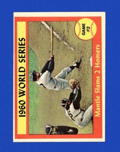 1961 topps set break 307 world series game 2 ex exmint gmcards ebay
