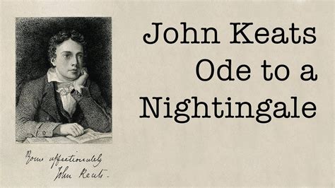 A Tribute To John Keats Ode To A Nightingale Youtube