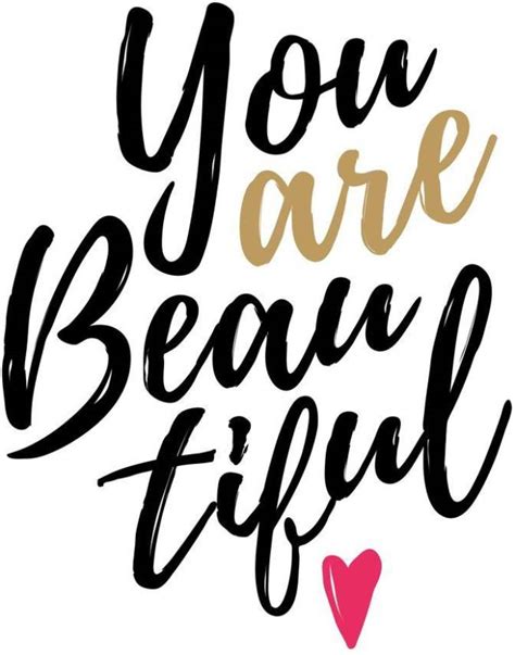 You Are Beautiful Sticker Poster Paper Print Quotes And Motivation